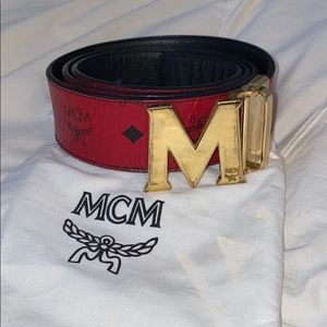 Authentic MCM belt with dust bag